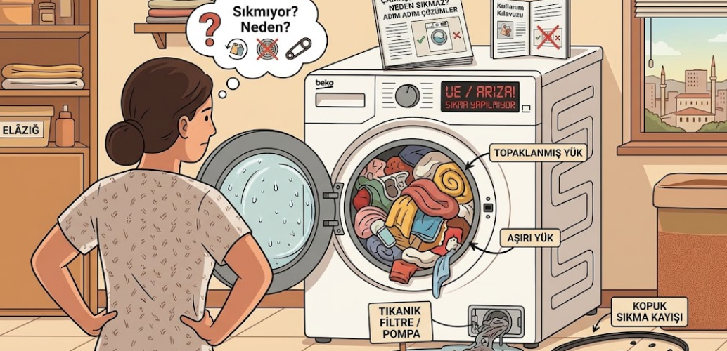 çamaşır makinesi sıkmıyor, çamaşır makinesi sıkma yapmıyor, çamaşır makinesi ıslak bırakıyor, çamaşır makinesi tahliye etmiyor