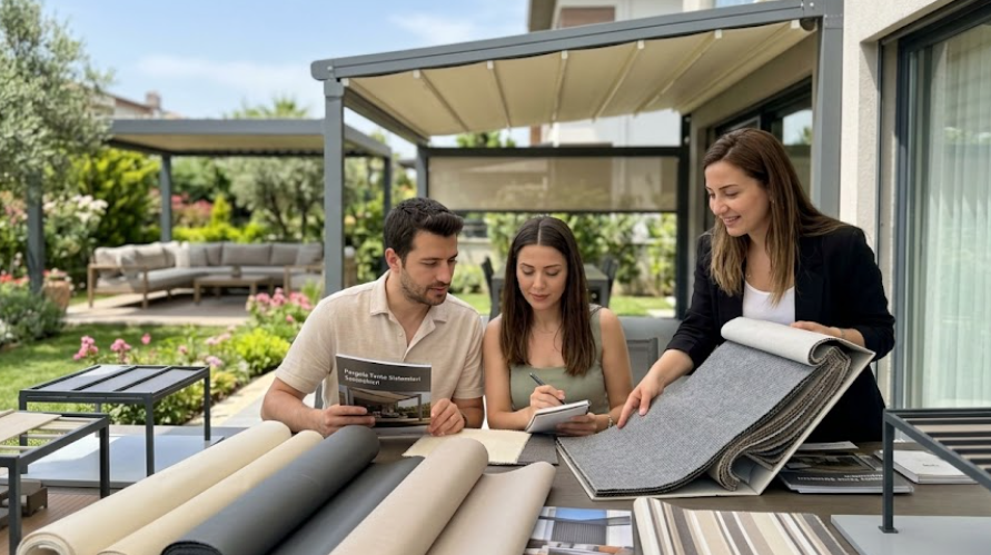 Pergola Tente Seçimi: Teras ve Bahçe İçin Hangi Sistem Uygun? 1 pergola tente sistemleri, pergola sistemleri, bioklimatik pergola, otomatik pergola, alüminyum pergola pergola tente
